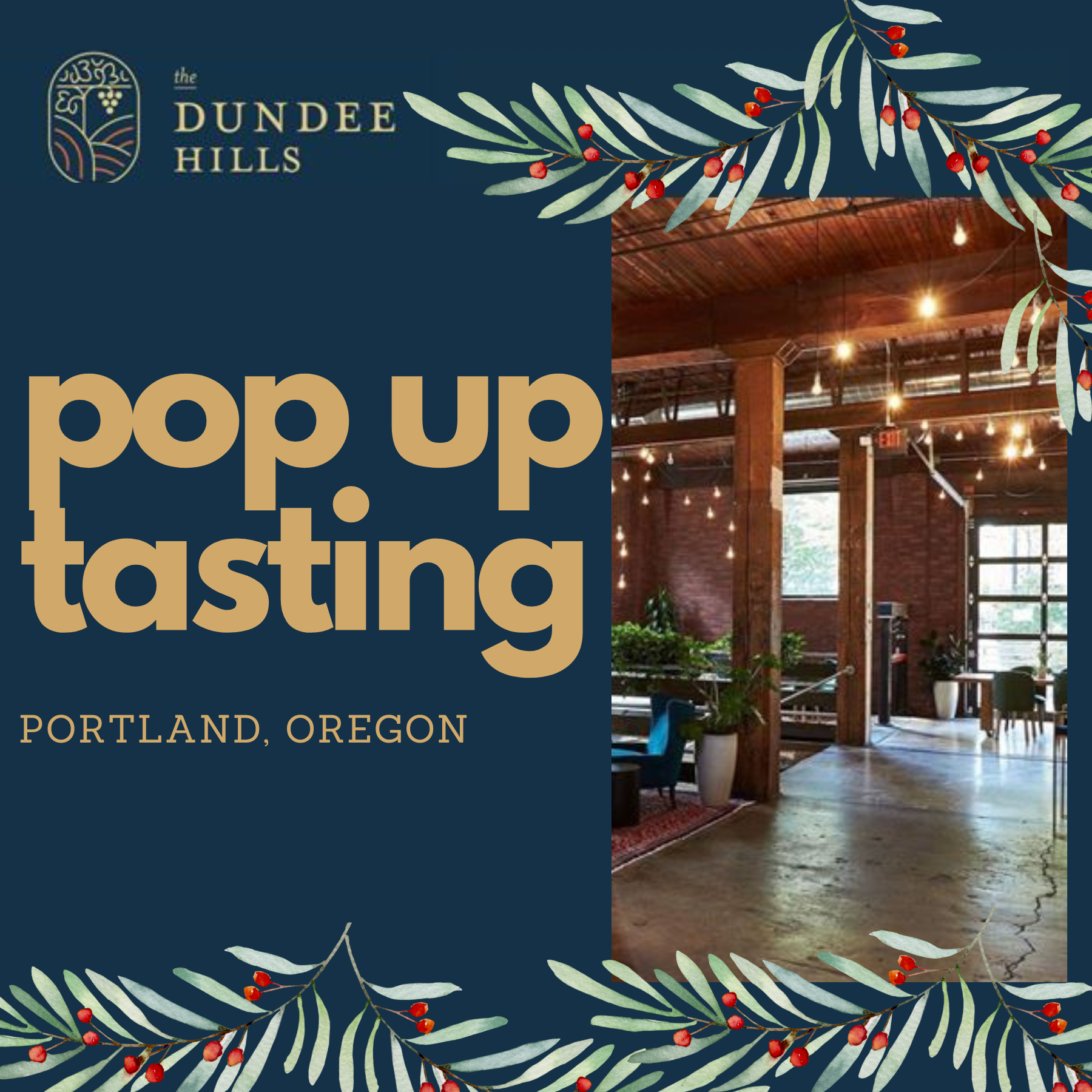 Pop up tasting event in Portland